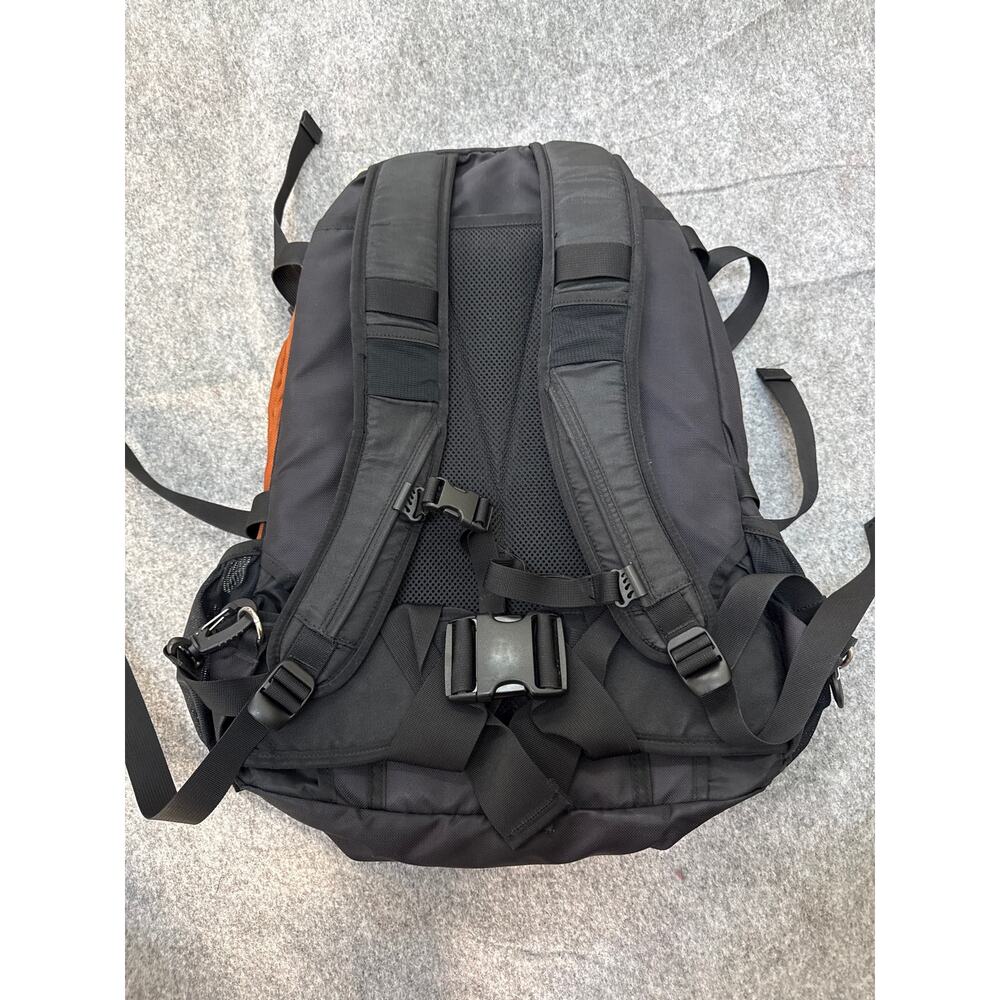 Spire Laptop Backpack Black Burnt Orange School Travel Tech Bag - Picture 2 of 10